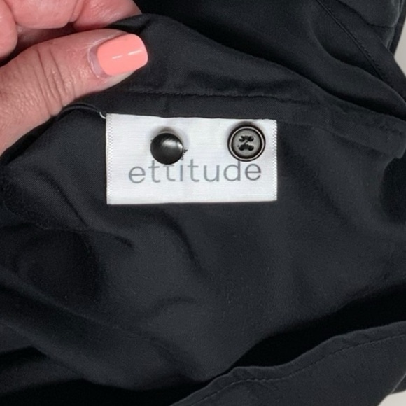 NWT | Ettitude | Signature Sateen Relaxed Short Sleeve Top | Black | Various Sz - Picture 13 of 15